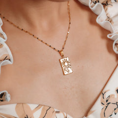 Starburst Charm Necklace