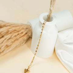 Golden Leaf Heart Necklace