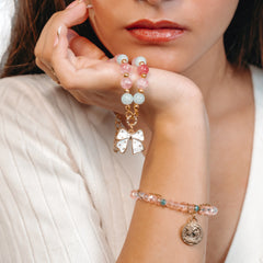 Pastel Bow Charm Necklace