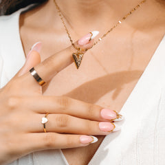 Golden Leaf Heart Necklace