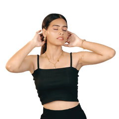 Golden Sunburst Charm Necklace