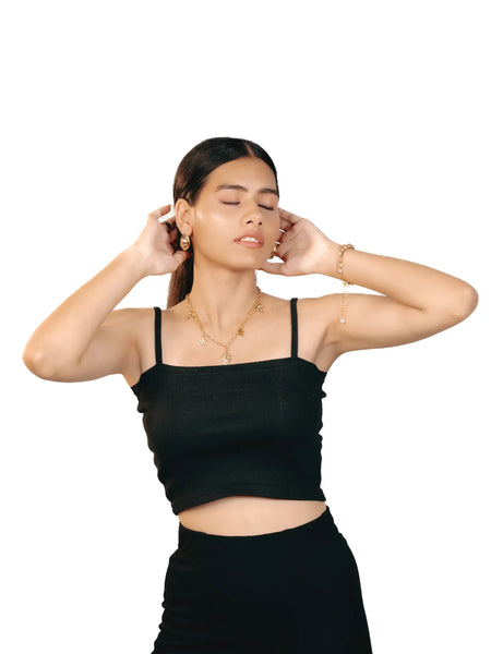 Golden Sunburst Charm Necklace